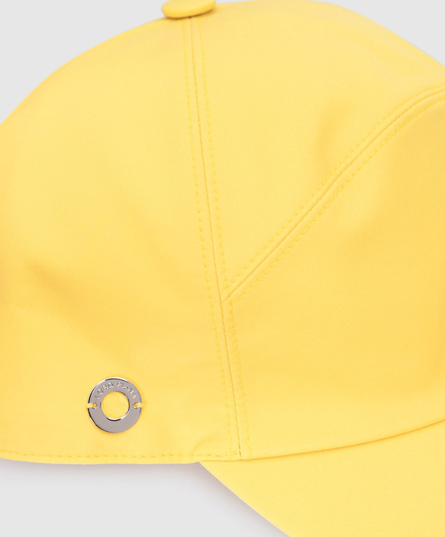 Loro Piana Жовта кепка із металевим логотипом FAG1327 зображення 4