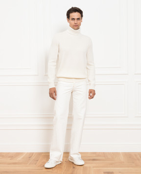 Brunello Cucinelli Белый гольф из кашемира M2229503