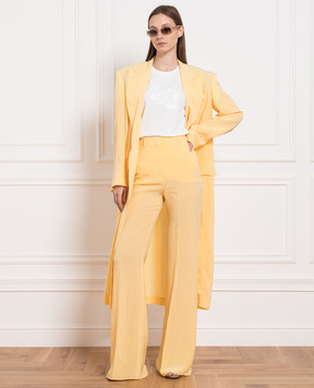 Max Mara Sportmax Желтые брюки клеш Persia PERSIA