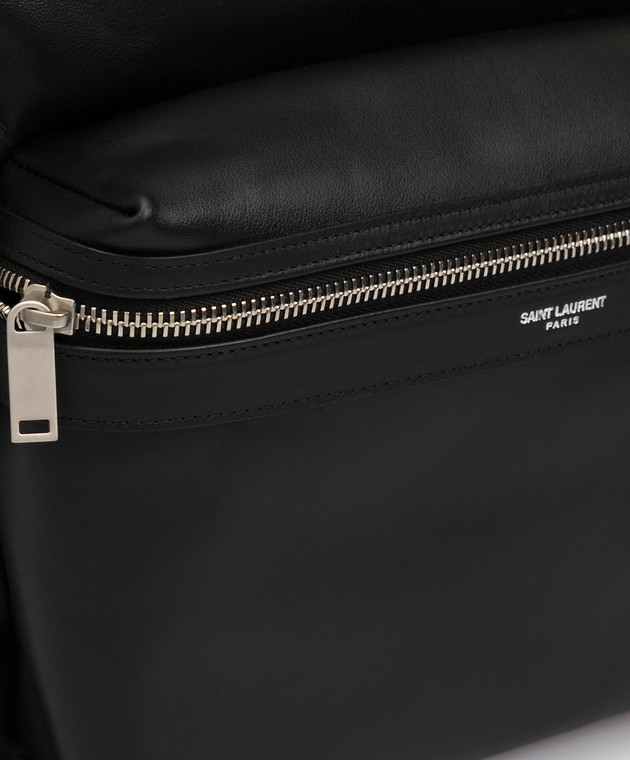 Saint Laurent Черный кожаный рюкзак 5349670AY3F изображение 5