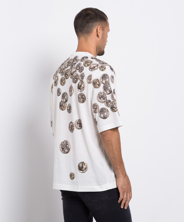 Dolce&Gabbana White t-shirt with a print G8PB8THI78G image 4