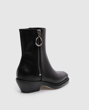 Dondup Черные кожаные ботинки WS282PL0457DXXX