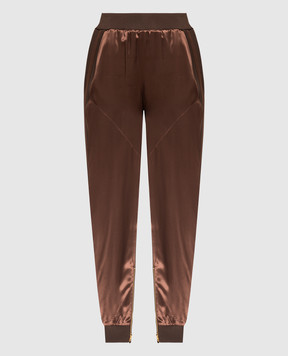 Tom Ford Brown joggers with stripes PAW442FAX859