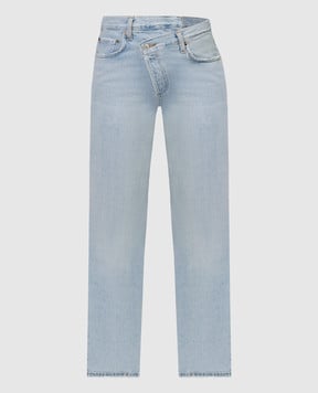 AGOLDE Голубые джинсы Criss Cross с асимметрией A0971604