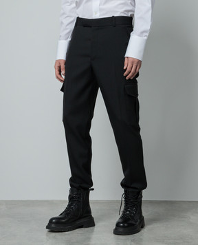 Alexander McQueen Чорні карго з вовни 774166QUAAC