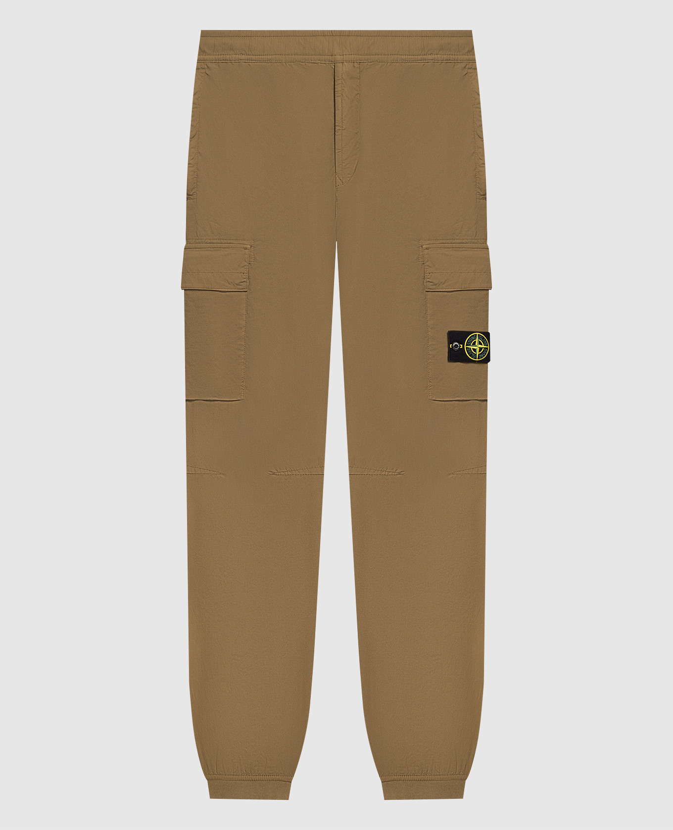 

Джогеры с патчем логотипа цвета хаки, Брюки джоггеры