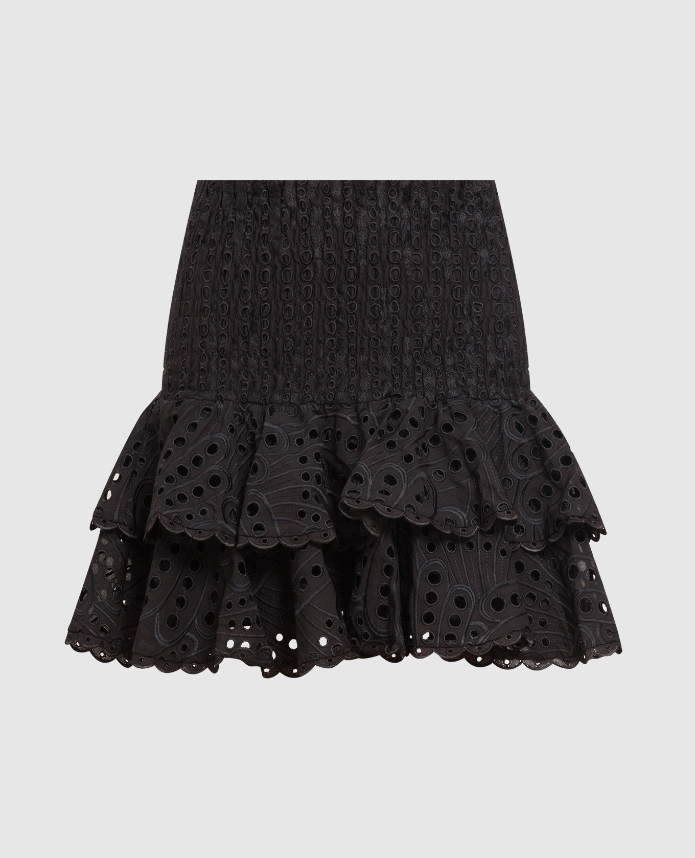 Черная юбка мини Noa с вышивкой бродери англез