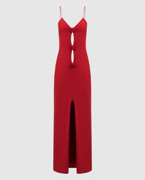 Magda Butrym Красное платье макси с аппликациями DRESS28208923