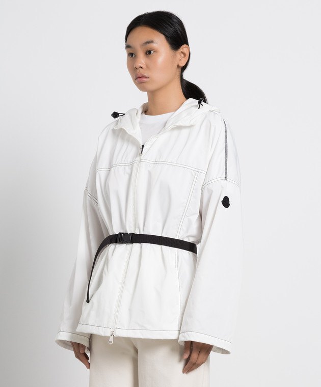 Moncler Біла куртка Ronhua з контрастним рядком 1A0008454A1K зображення 3