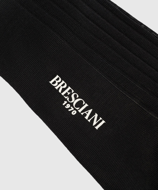 Bresciani Gray striped socks MC009UN0001XX image 3