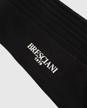 Bresciani Сірі шкарпетки в рубчик MC009UN0001XX