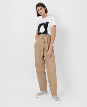 Max Mara Бежевые брюки-карго Canossa CANOSSA