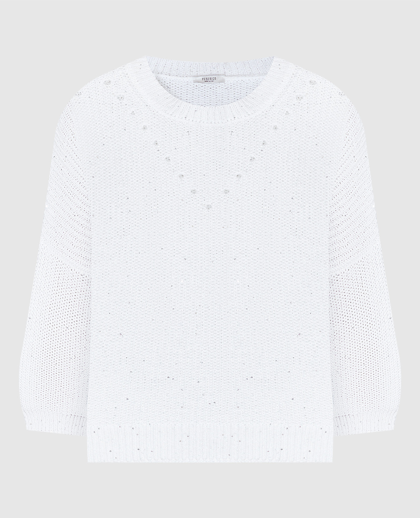 White jumper with sequins