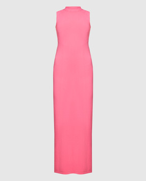 Max Mara Sportmax Рожева сукня максі з відкритою спиною CALCIO