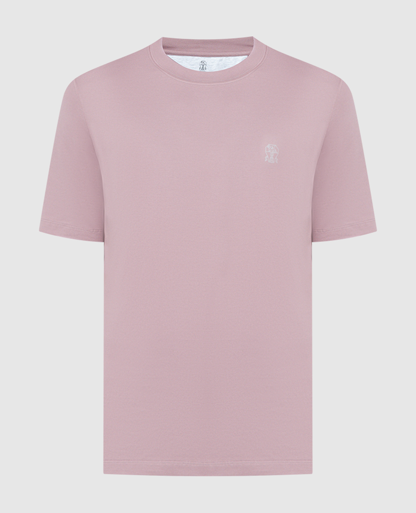 Розовая футболка с принтом логотипа
