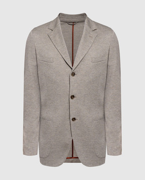 Enrico Mandelli Светло-коричневый пиджак A4T5214718