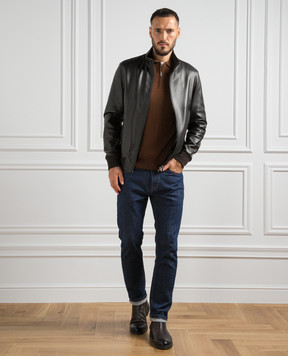Cashmere&Whiskey Коричневое поло из шерсти 94394Z