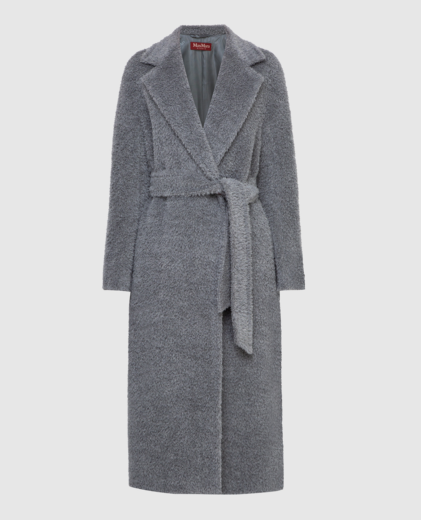 Max Mara - Серое пальто из альпаки и шерсти GENARCA купить в Symbol