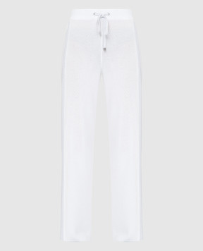 Peserico Білі штани з лампасами S94037F129234A