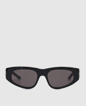 Balenciaga Чорні сонцезахисні окуляри Dynasty з кристалами 621642T0041