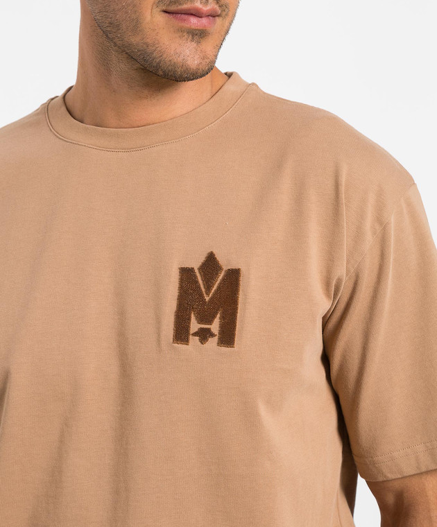 Mackage Темно-бежевая футболка Tee с логотипом TEE изображение 5