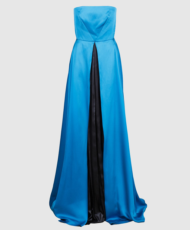 Cedric Charlier Синє плаття з шовку A0405