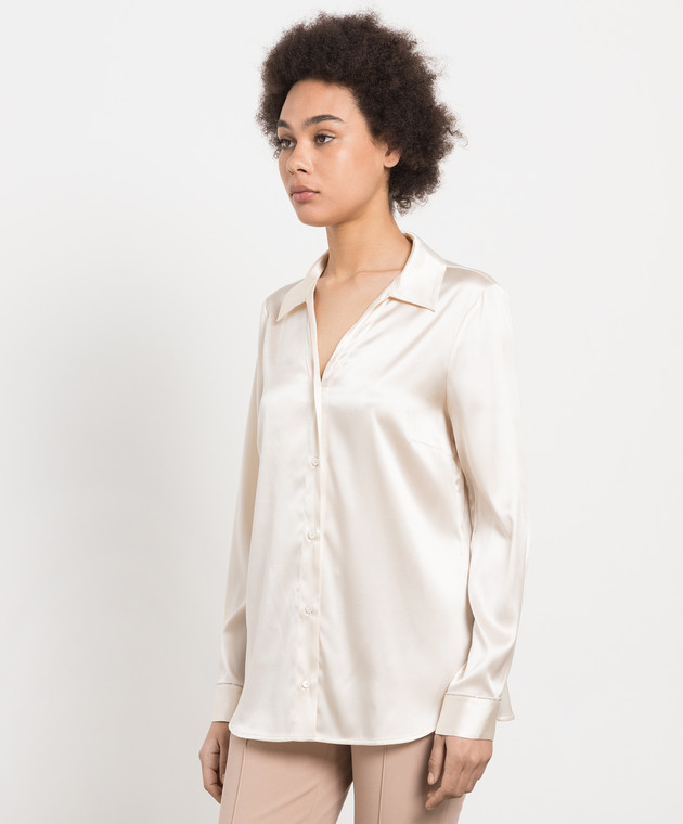 Peserico Beige silk blouse with monil chain S0661902372 image 3