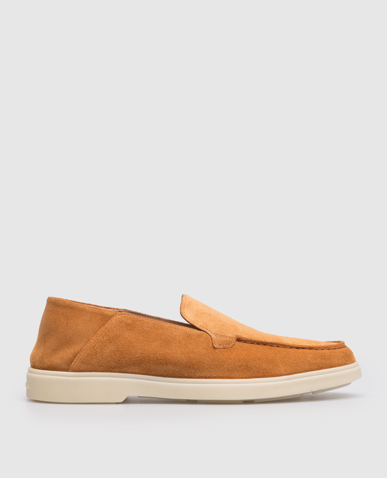 Brown suede slippers