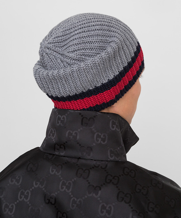 Gucci Серая шапка из шерсти 4297534G206 изображение 2