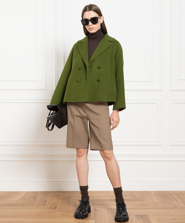 ☆mamenico☆SP WIDE BDR BIG プルオーバー Шерстяное пальто Weekend Max Mara PERA цвет коричневый переходное