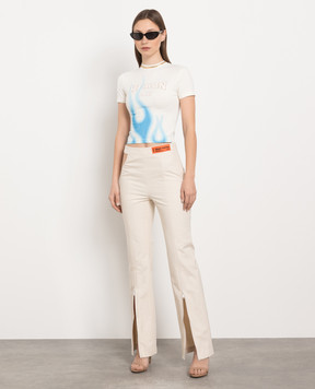 Heron Preston Бежевые штаны HWCO001S23FAB003