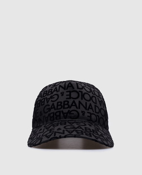 Dolce&Gabbana Чорна кепка у логотип GH706AGH088