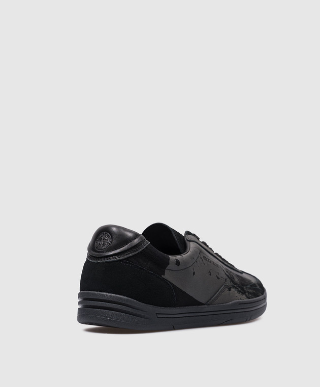 Stone Island Black combination sneakers with logo 79FWS0101 image 3