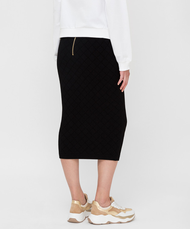 Balmain Черная юбка SF14869K462 изображение 4