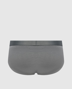 Zimmerli Сірі труси-сліпи Pureness з логотипом 7001342