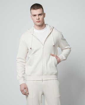 Brunello Cucinelli Бежевая спортивная кофта M0T359069G