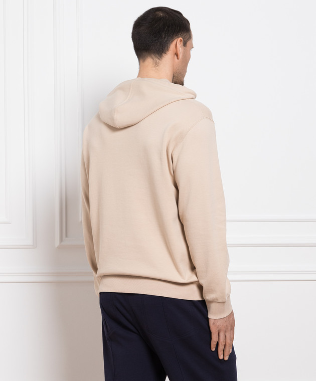 Brunello Cucinelli - Бежевое худи с логотипом M0T353451 купить в Symbol