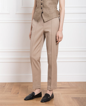 Brunello Cucinelli Коричневі чіноси з ланцюжком моніль MA126P7757