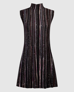 Missoni Черное платье в фактурный узор с пайетками DS23WG57BK031K