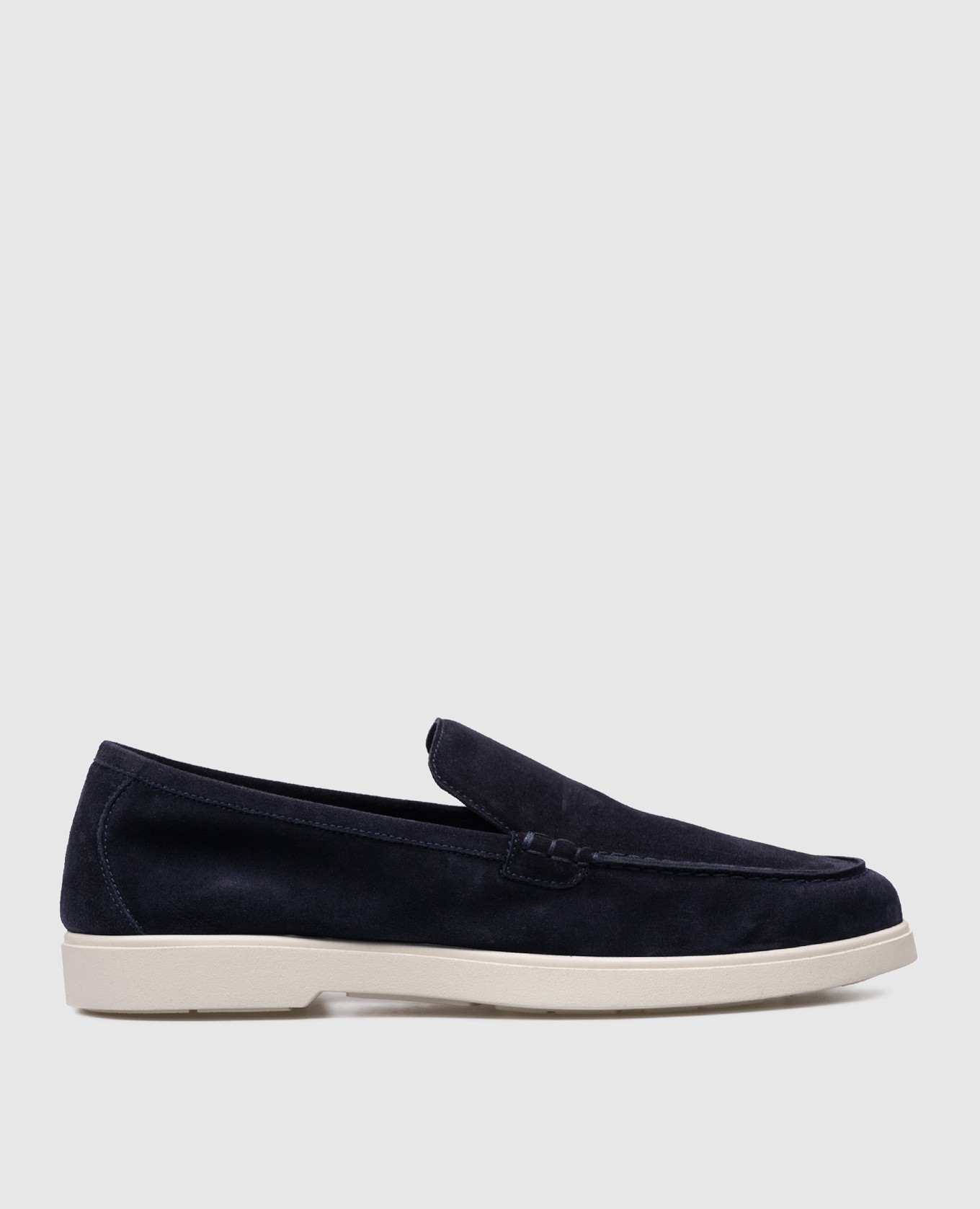 CEZANNE blue suede loafers
