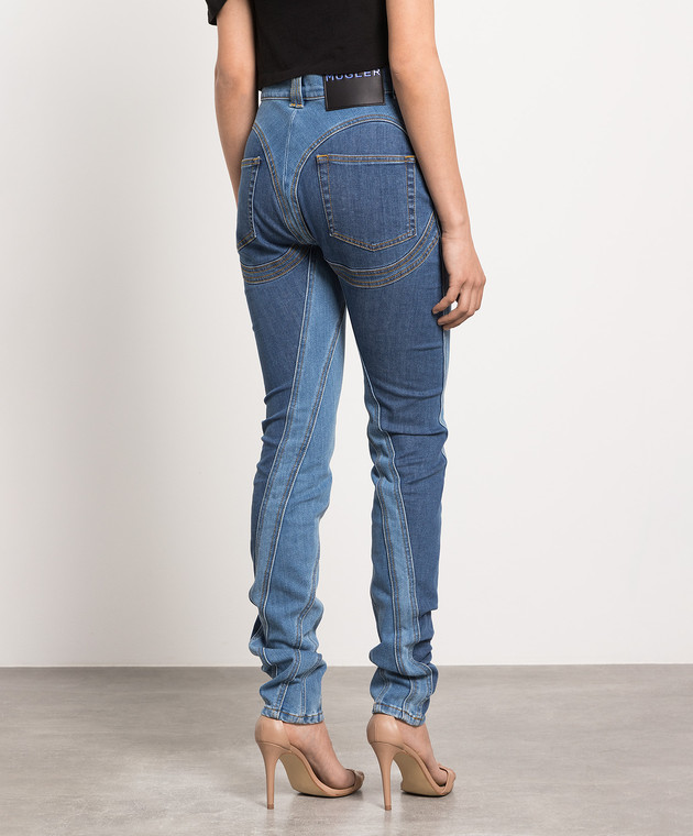 Thierry Mugler High rise blue jeans 22W6PA0326247 image 4