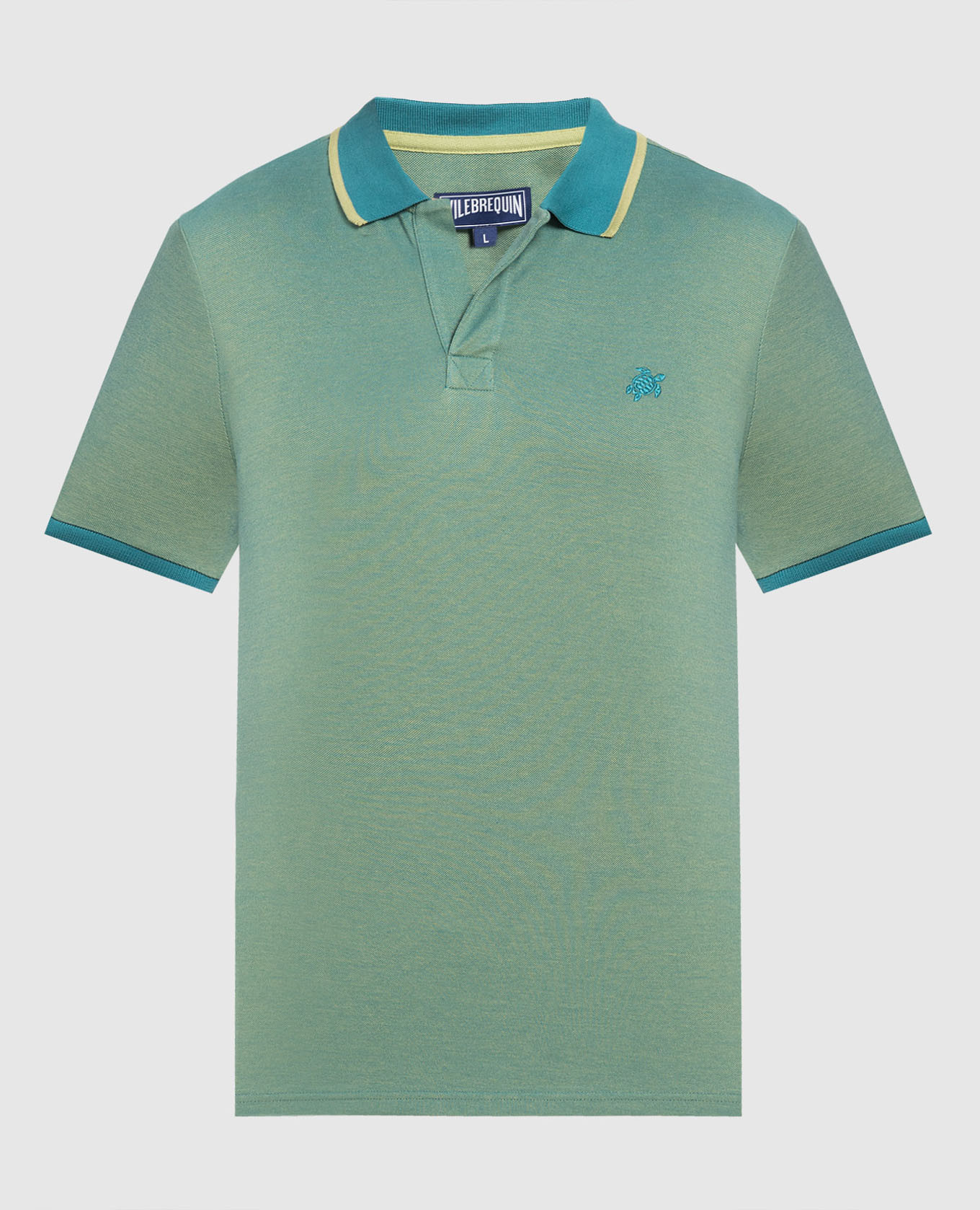 Palatin green polo with logo embroidery