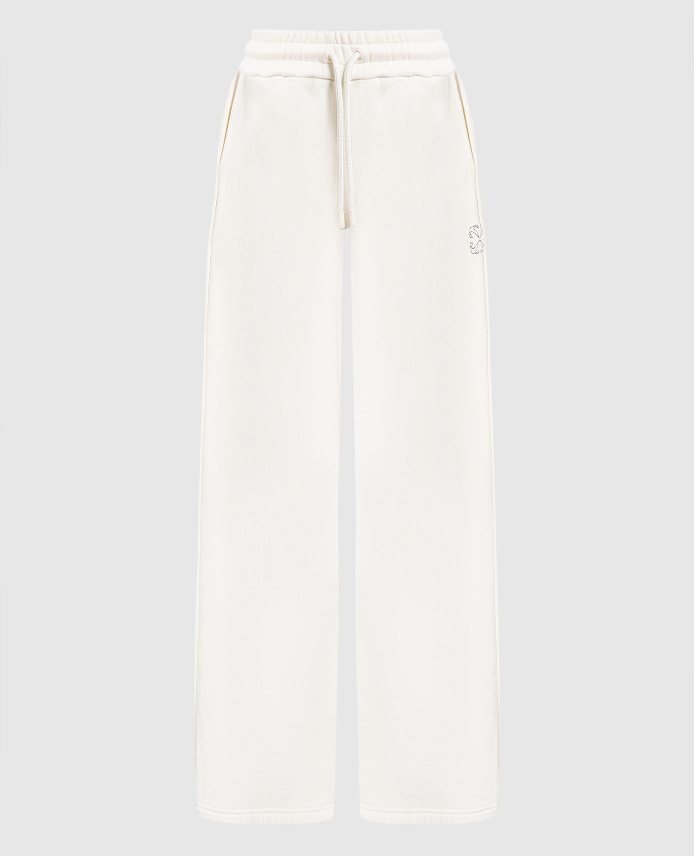 Off-White - Weiße Jogginghose mit Kristallen OWCH006S23JER002 - online  kaufen bei Symbol