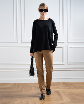 Allude Чорний джемпер з вовни 23564013
