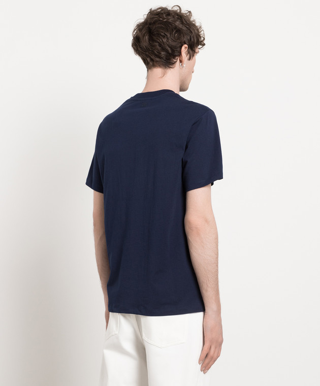 Ami Paris Синяя футболка с логотипом UTS001724 изображение 4