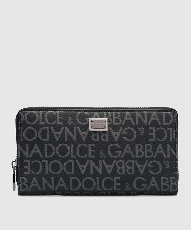 Dolce&Gabbana Gray wallet with logo print BP1672AJ705