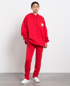 Vetements Червоні джогери з вишивкою логотипу WA53SP500R