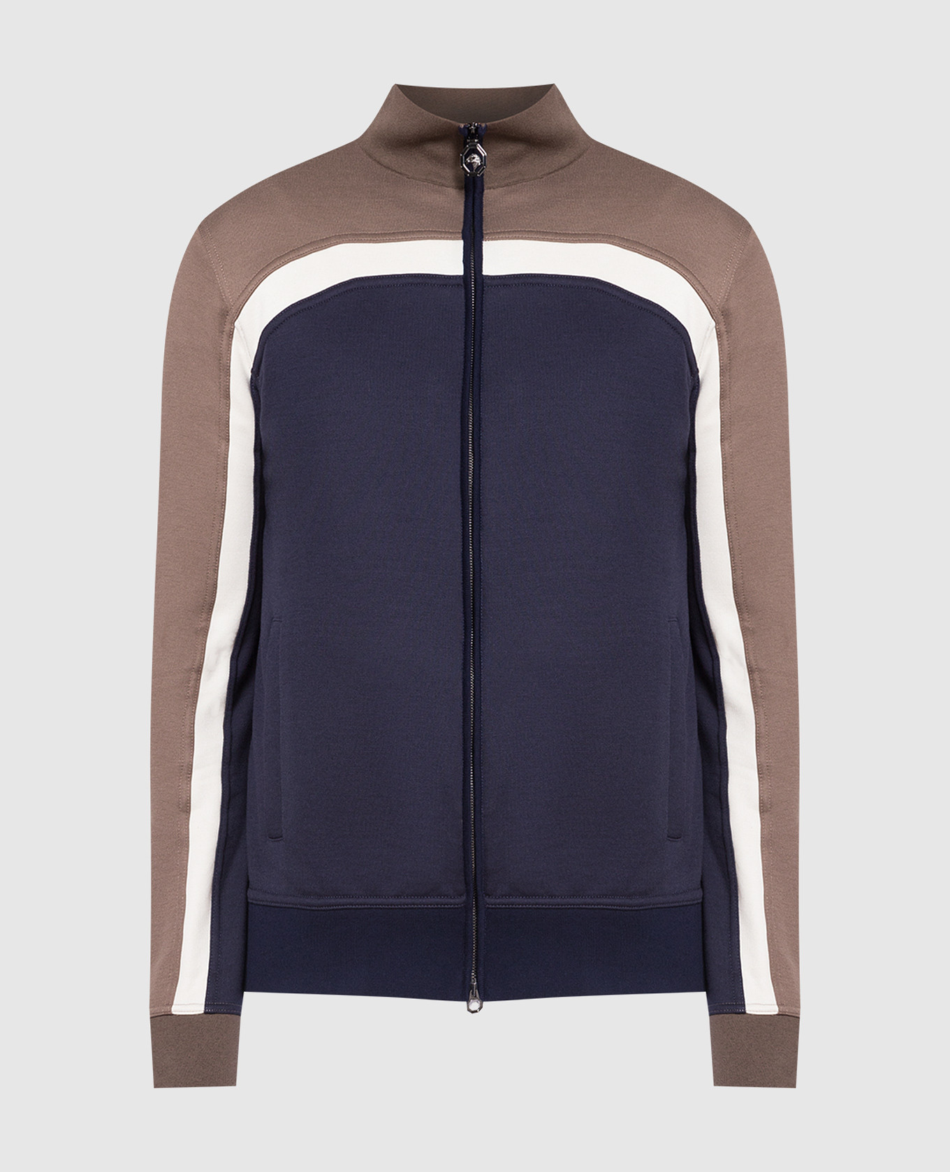 

Синяя спортивная кофта с вышивкой логотипа, Синий, Спортивные кофты