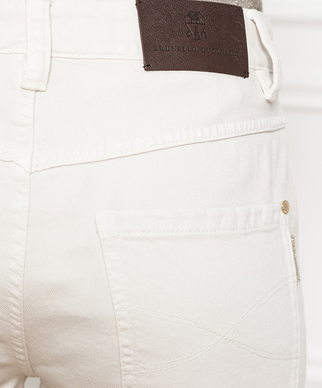 Brunello Cucinelli Gray jeans with monil chain MPH43P5797 image 5