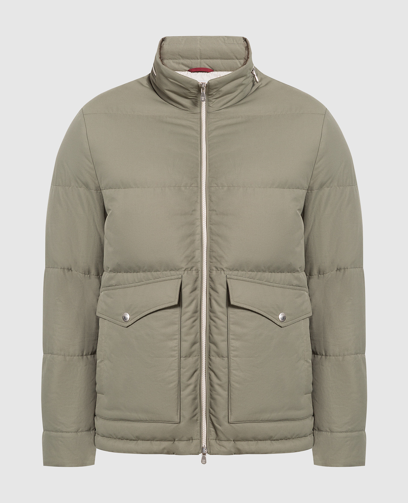 Brunello Cucinelli - Khaki down jacket MQ4201876 - buy with European ...